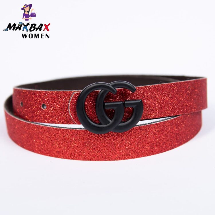 کمربند دخترانه شاین قرمز GUCCI