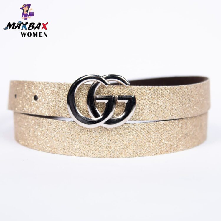 کمربند دخترانه GUCCI طلایی کد 10661