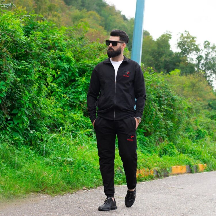 ست سوییشرت و اسلش GENERAL مشکی