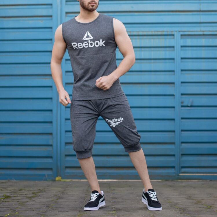 ست تاپ و شلوارک REEBOK نوک مدادی_کد 5159