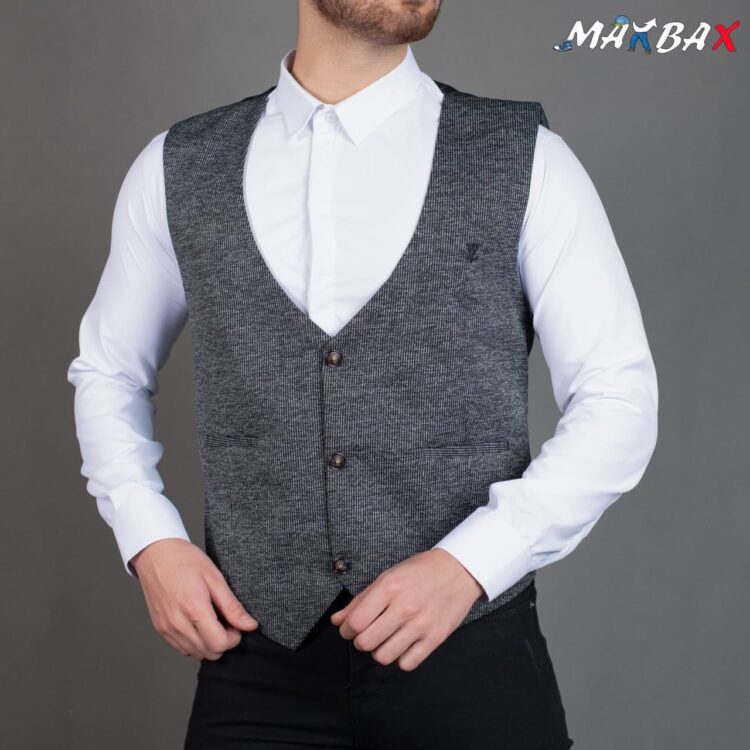 جلیقه مردانه LV نوک مدادی کد 5591