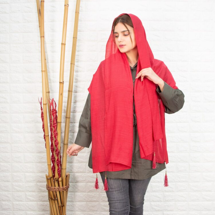 شال منگوله دار_کد 1475