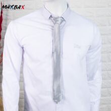 کراوات مردانه طوسی روشن