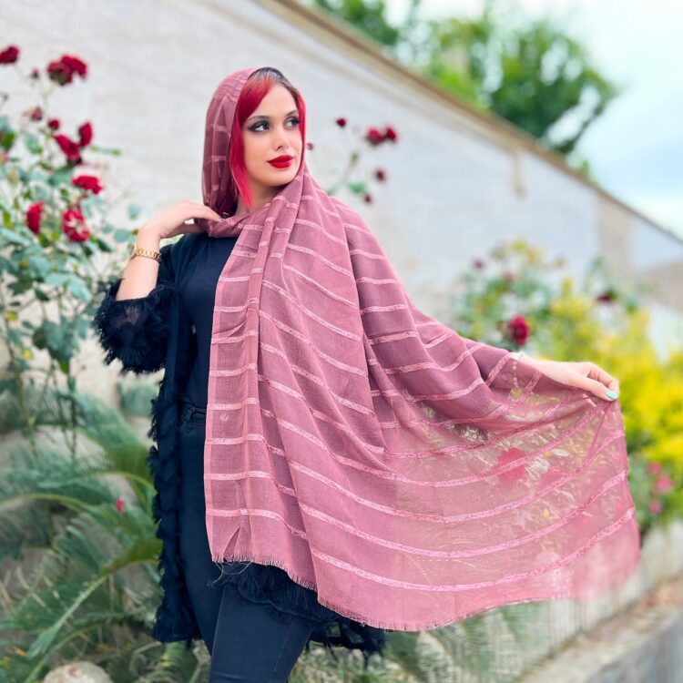 شال دخترانه راه راه