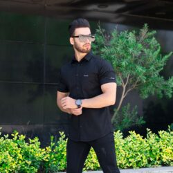 پیراهن مردانه MASSIMO DUTTI مشکی
