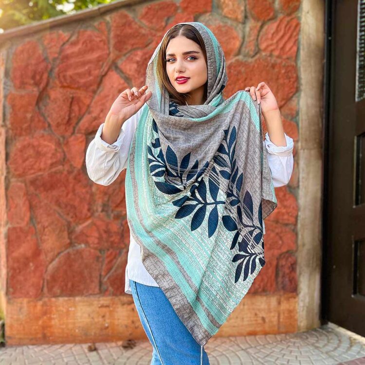 شال دخترانه گل دار کد 3086