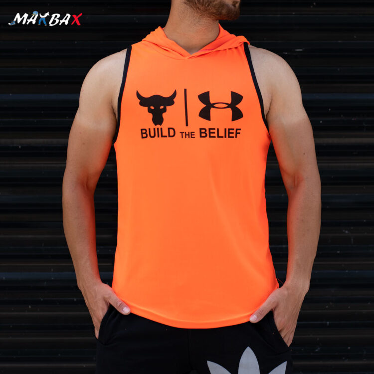 رکابی کلاهدار BUILD the BELIEFنارنجی