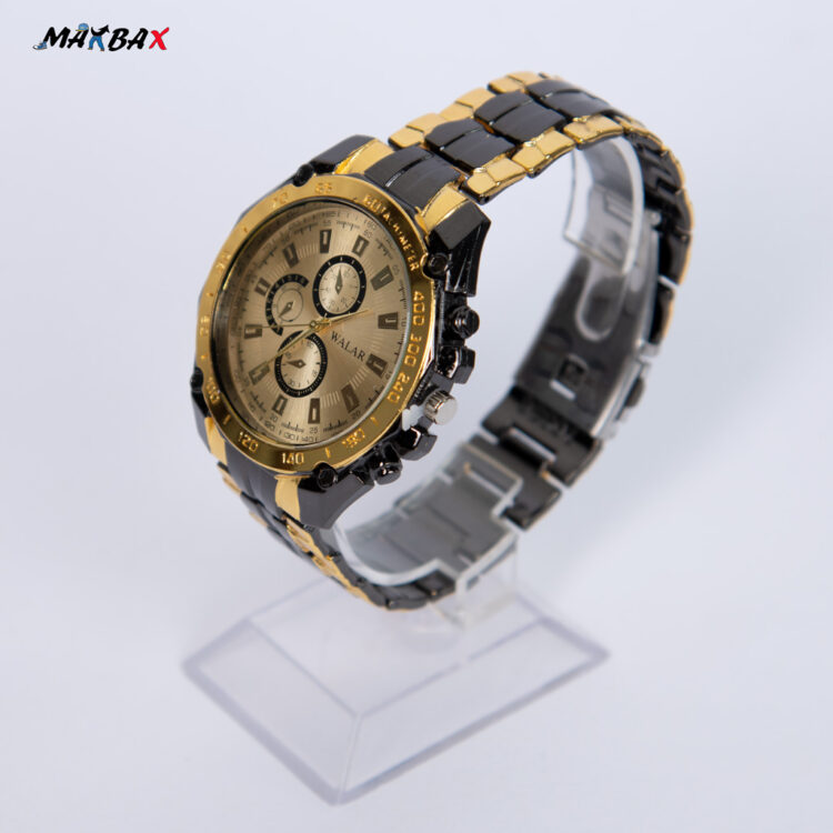 ساعت مچی مردانه walar مشکی طلایی کد 8530