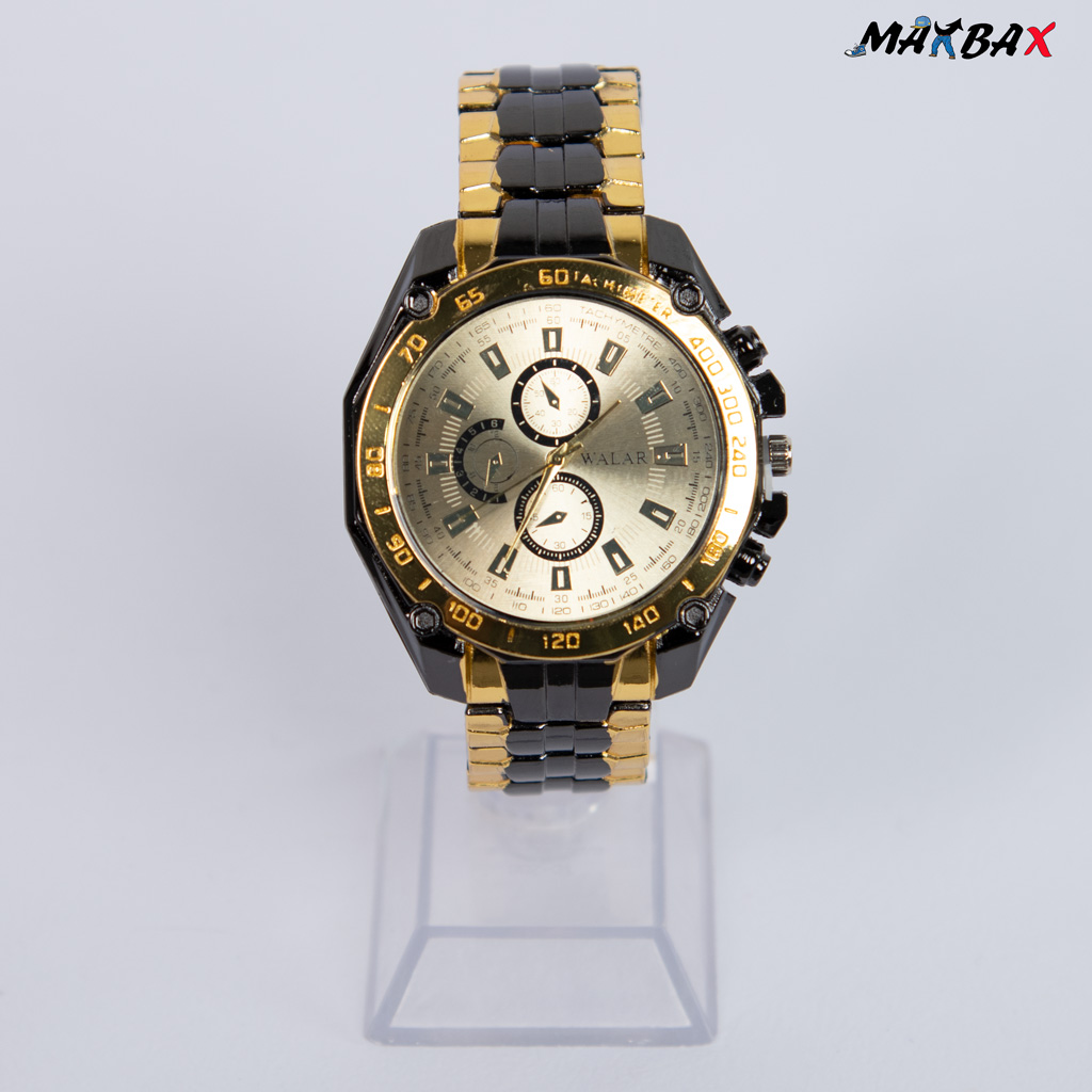 ساعت مچی مردانه walar مشکی طلایی کد 8530