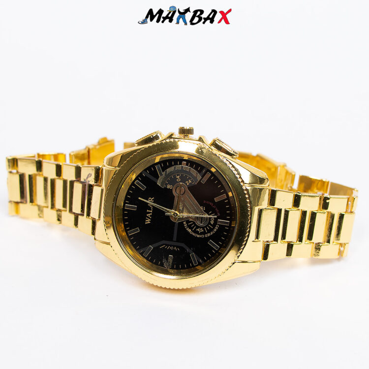 ساعت مچی مردانه walar طلایی کد 8550