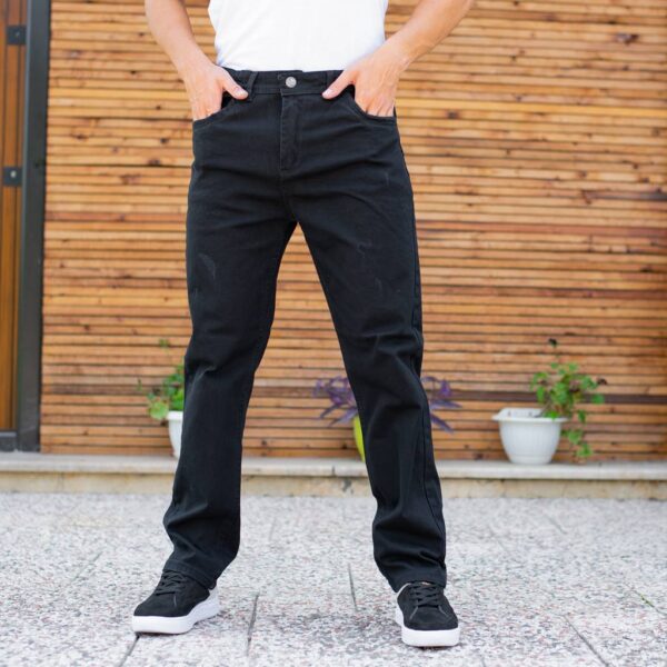 شلوار جین مردانه سایز بزرگ مشکی کد 8849
