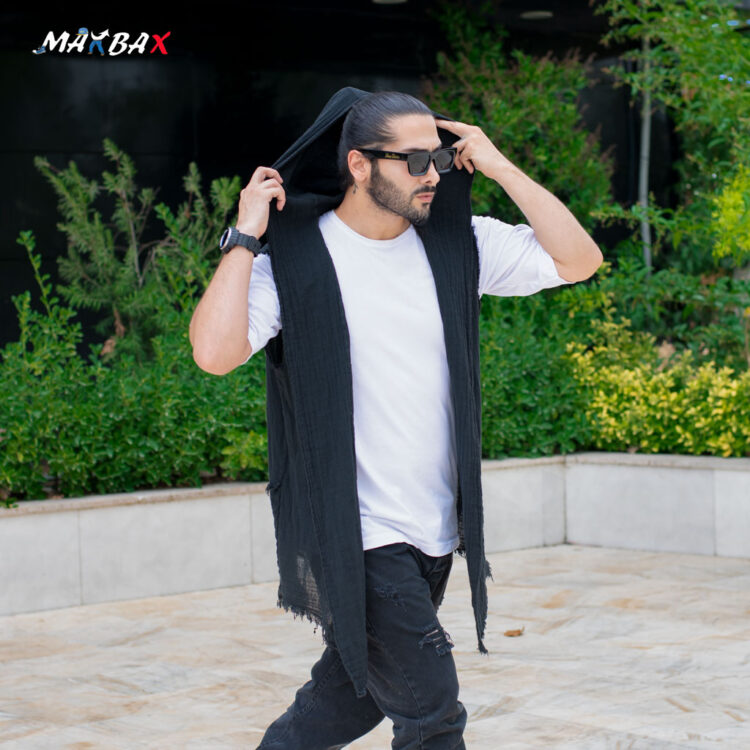 شنل مردانه مشکی کد 8880