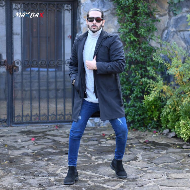 بارانی ژیله دار مردانه کد 10928