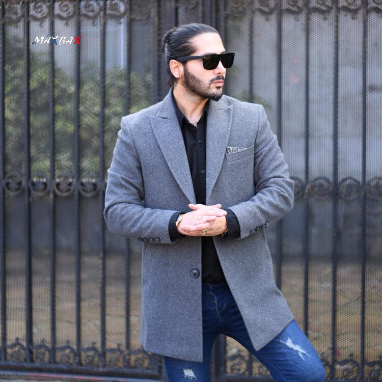 پالتو مردانه نوک مدادی کد 10926
