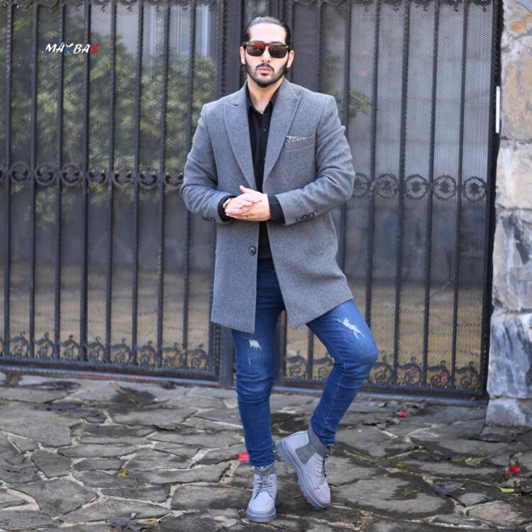 پالتو مردانه نوک مدادی کد 10926