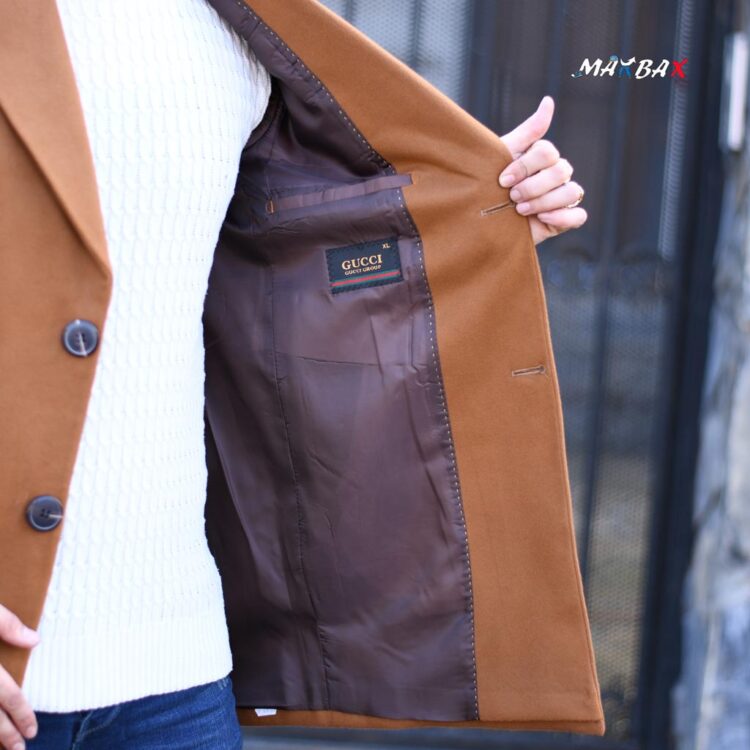 پالتو مردانه شتری کد 10903