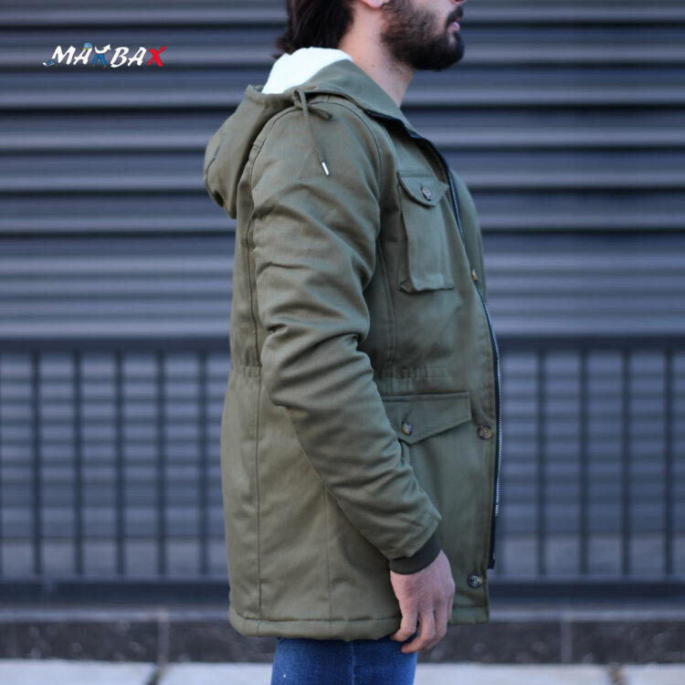 کاپشن مردانه LEVIS زیتونی کد 11032