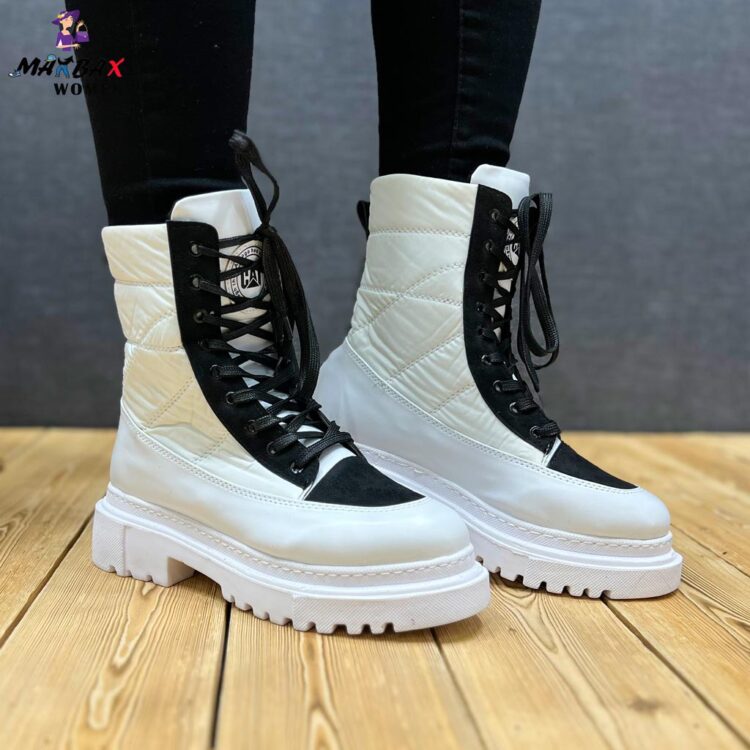 بوت کاپشنی CAT سفید کد 11231