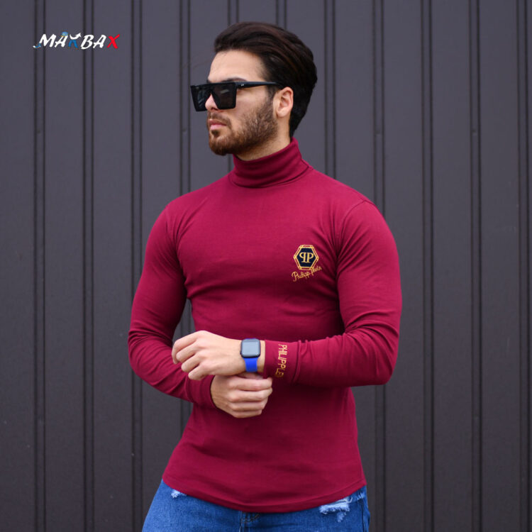 تیشرت مردانه یقه اسکی qp کد 11468