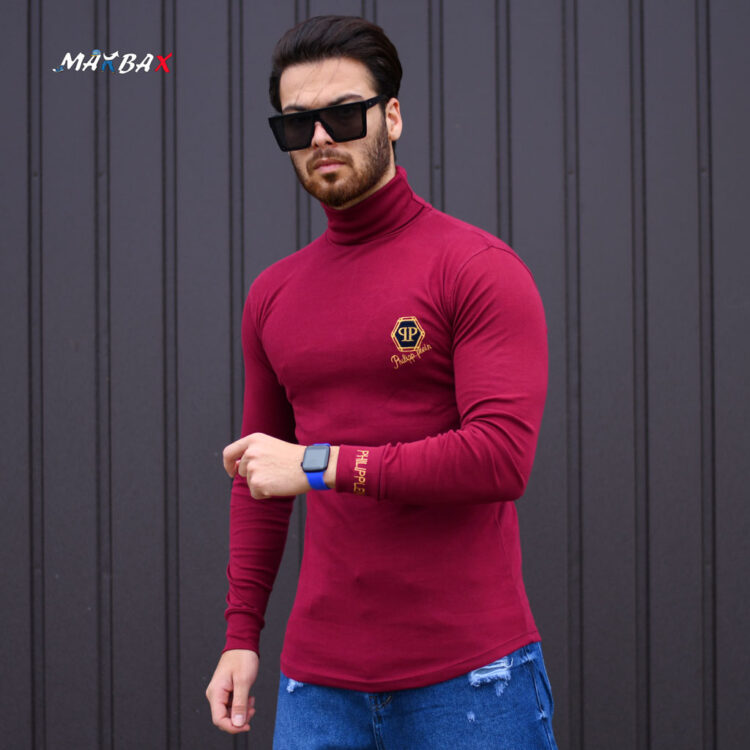 تیشرت مردانه یقه اسکی qp کد 11468