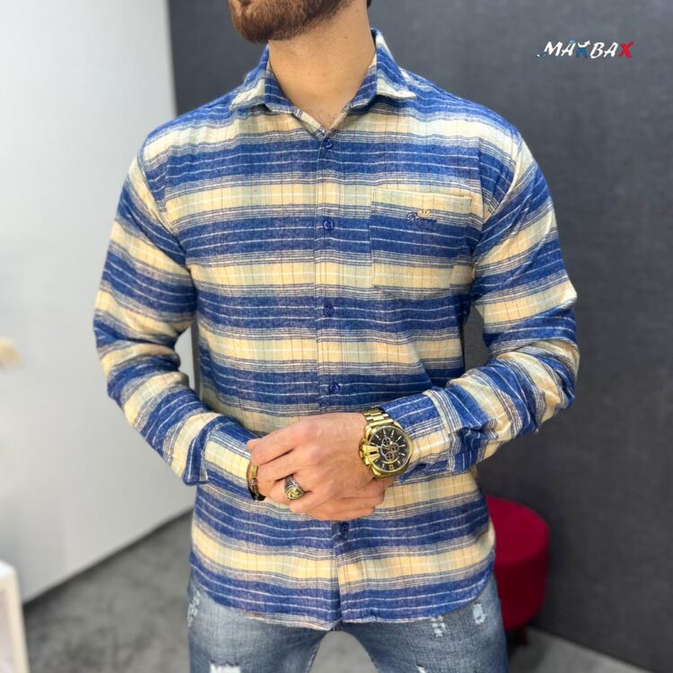 پیراهن پشمی مردانه کد 11688
