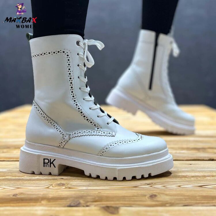 بوت دخترانه PINK سفید کد 11620