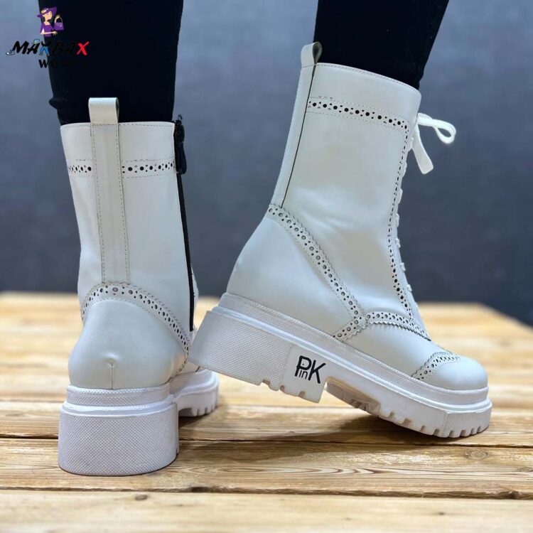 بوت دخترانه PINK سفید کد 11620