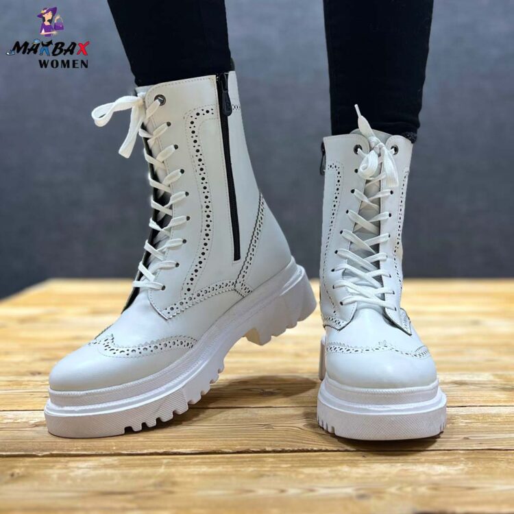 بوت دخترانه PINK سفید کد 11620