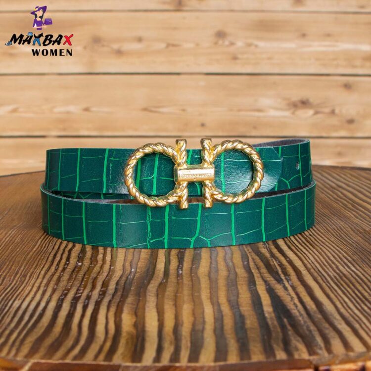 کمربند دخترانه Ferragamo سبز کد 12183