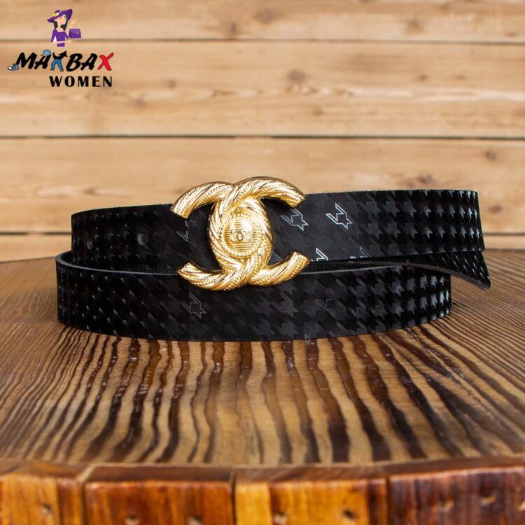 کمربند دخترانه CHANEL مشکی کد 12186