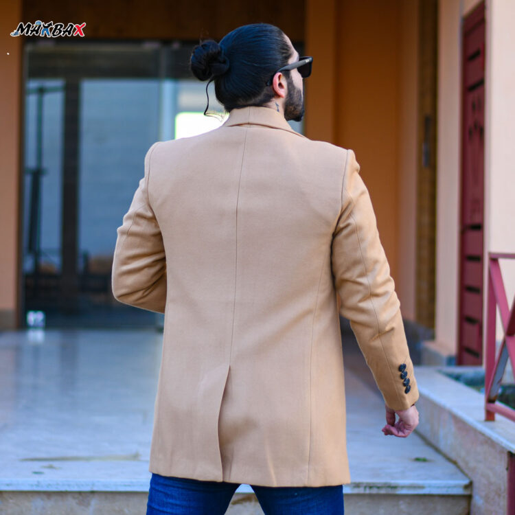 پالتو مردانه کرم کد 12068