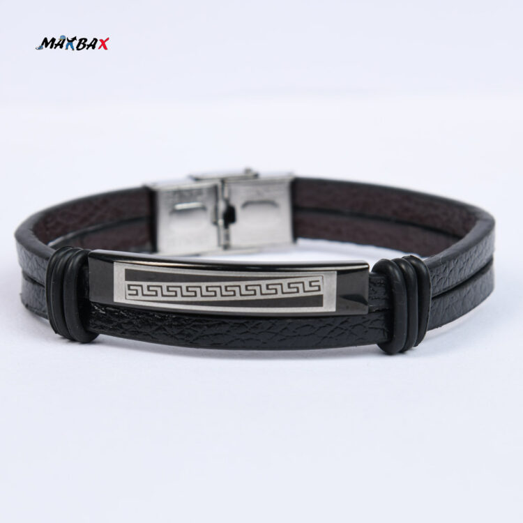 دستبند چرم طرح VERSACE کد 11913