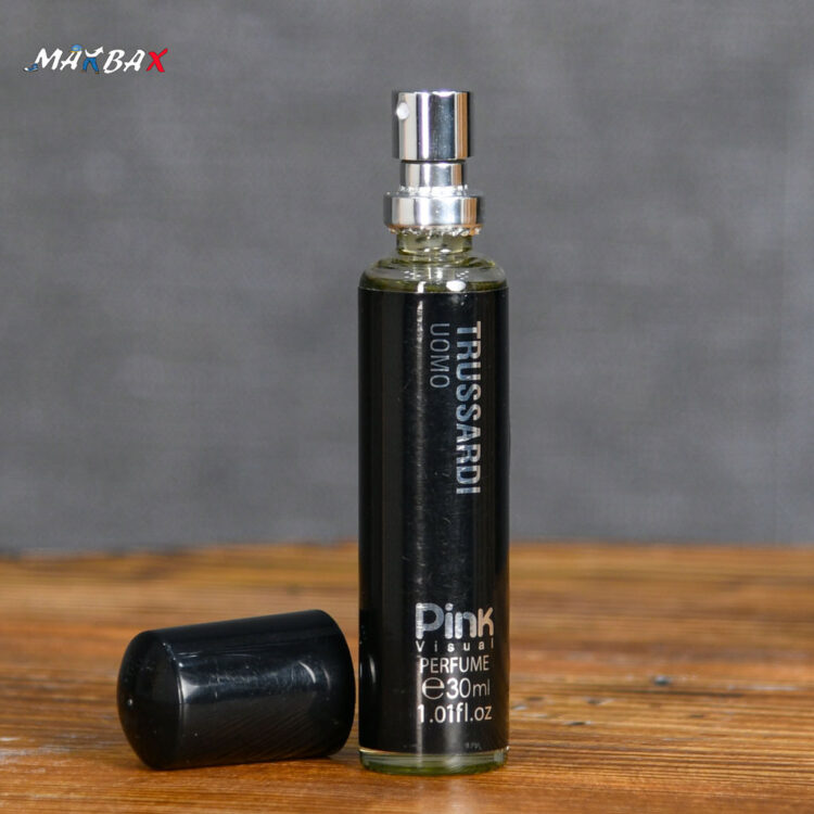 ادو پرفیوم جیبی مردانه پینک مدل TRUSSARDI UOMO