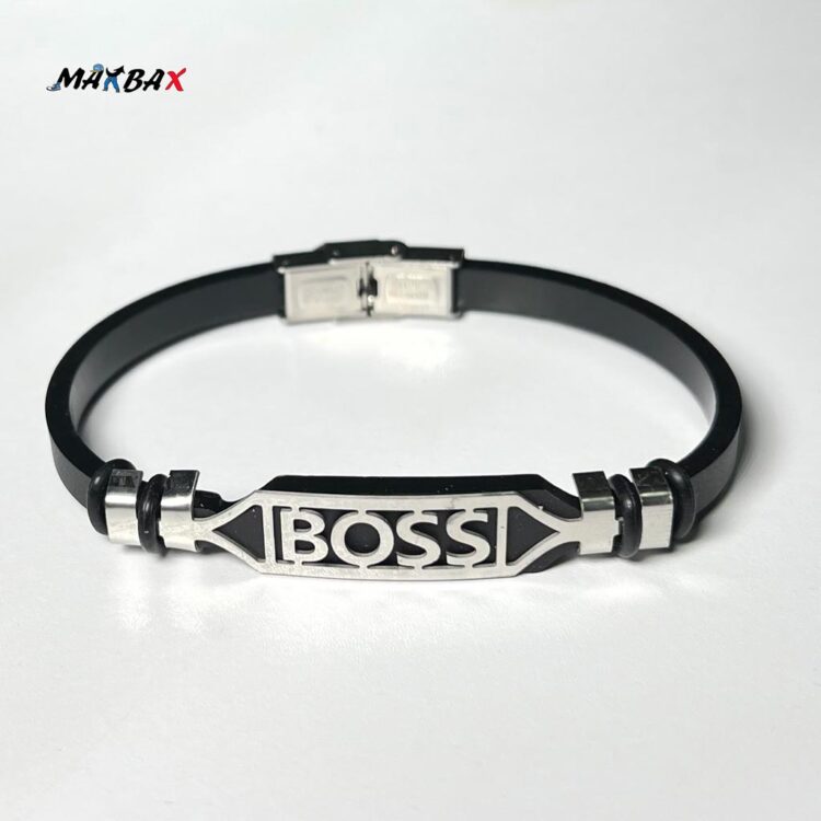دستبند چرم طرح BOSS کد 11908