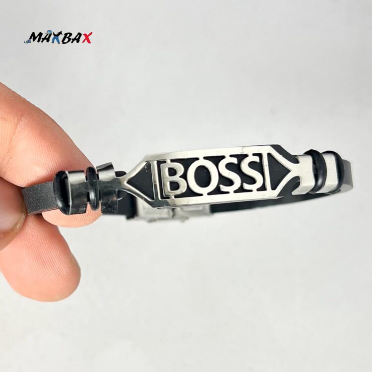 دستبند چرم طرح BOOS کد 11908