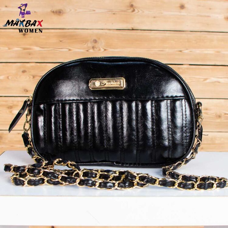 کیف دوشی دخترانه FASHION مشکی کد 12411