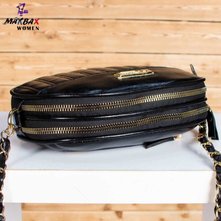 کیف دوشی دخترانه FASHION مشکی کد 12411
