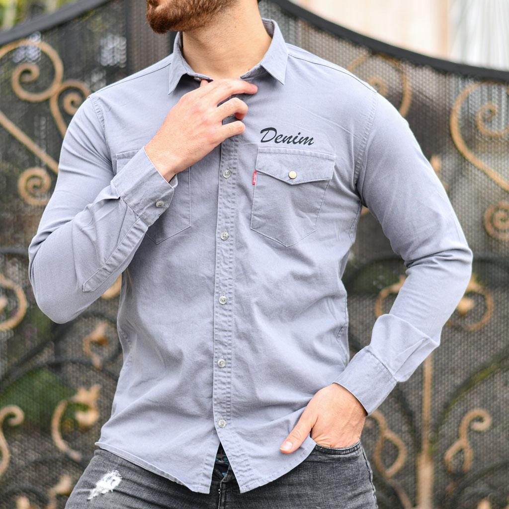 پیراهن مردانه DENIM کد 12377