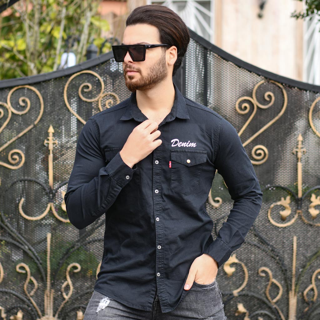 پیراهن مردانه DENIM کد 12377