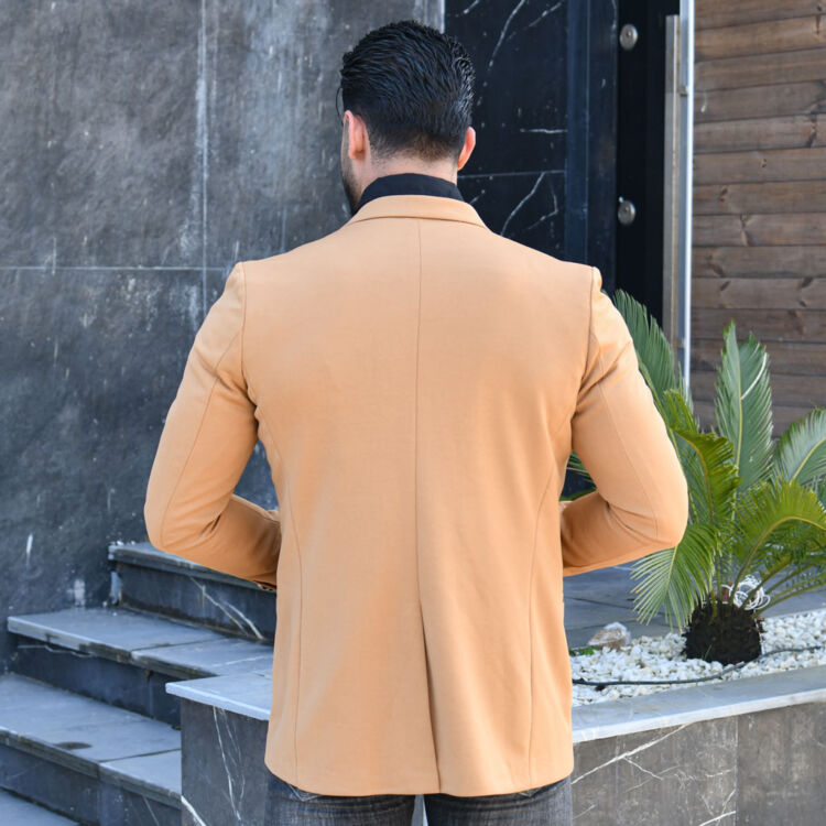 تک کت مردانه GUCCI عسلی کد 13023
