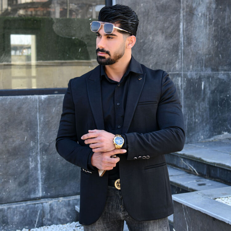 تک کت مردانه GUCCI مشکی کد 13014