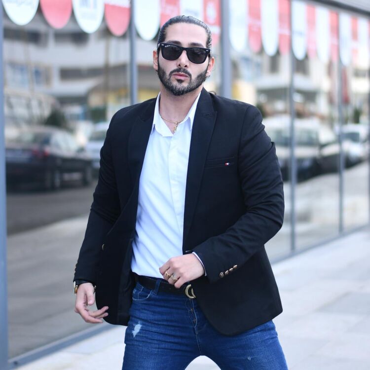 تک کت مردانه مشکی کد 12684