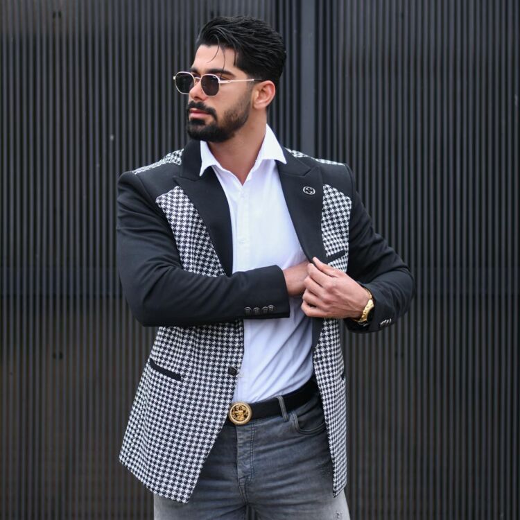 تک کت مردانه GUCCI مشکی کد 13157
