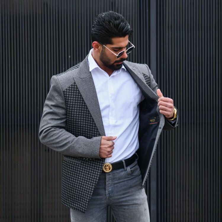 تک کت مردانه GUCCI نوک مدادی کد 13161