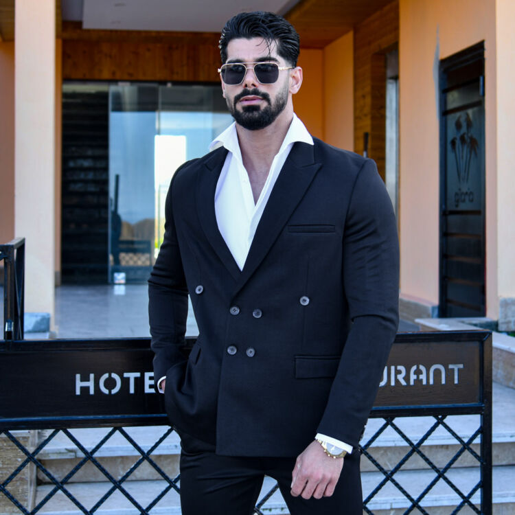 ست کت و شلوار مشکی کد 13024