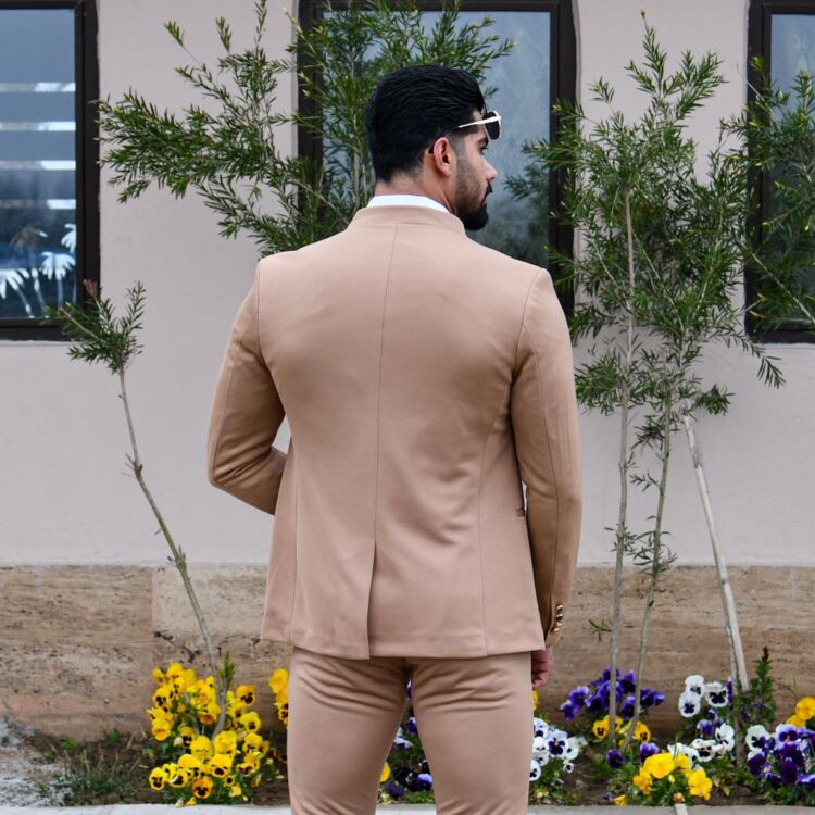 ست کت و شلوار GUCCI کاراملی کد 13523