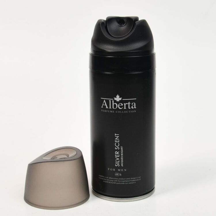 اسپری دئودرانت مردانه Alberta مدل Silver Scent