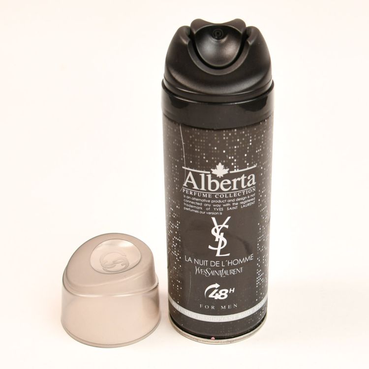 اسپری دئودرانت مردانه Alberta مدل YSL