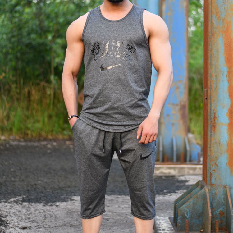 ست تاپ و شلوارک مردانه نایک کد 14343