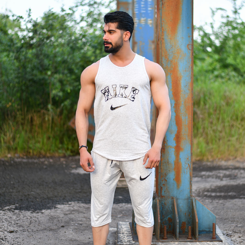 ست تاپ و شلوارک مردانه نایک کد 14343